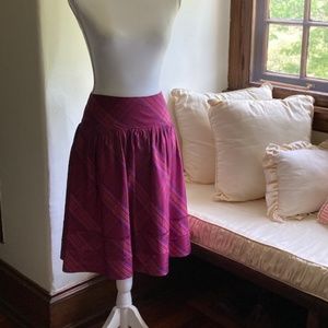 Lilly Pulitzer Plaid Silk skirt